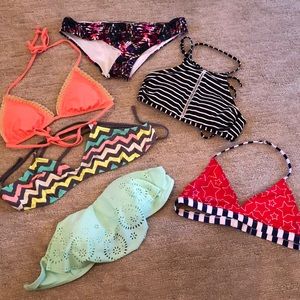 assortment of swimsuits S-M